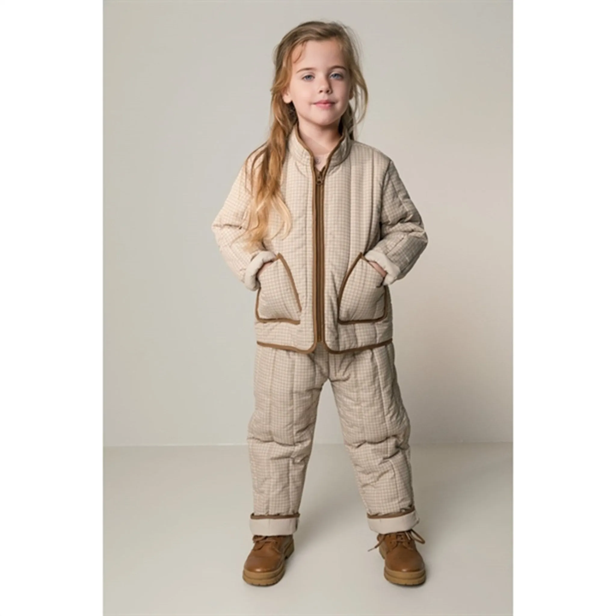 Practical-Style Trendy everyday shirt MarMar Hazel Check Olrik Quilt Thermo Pants