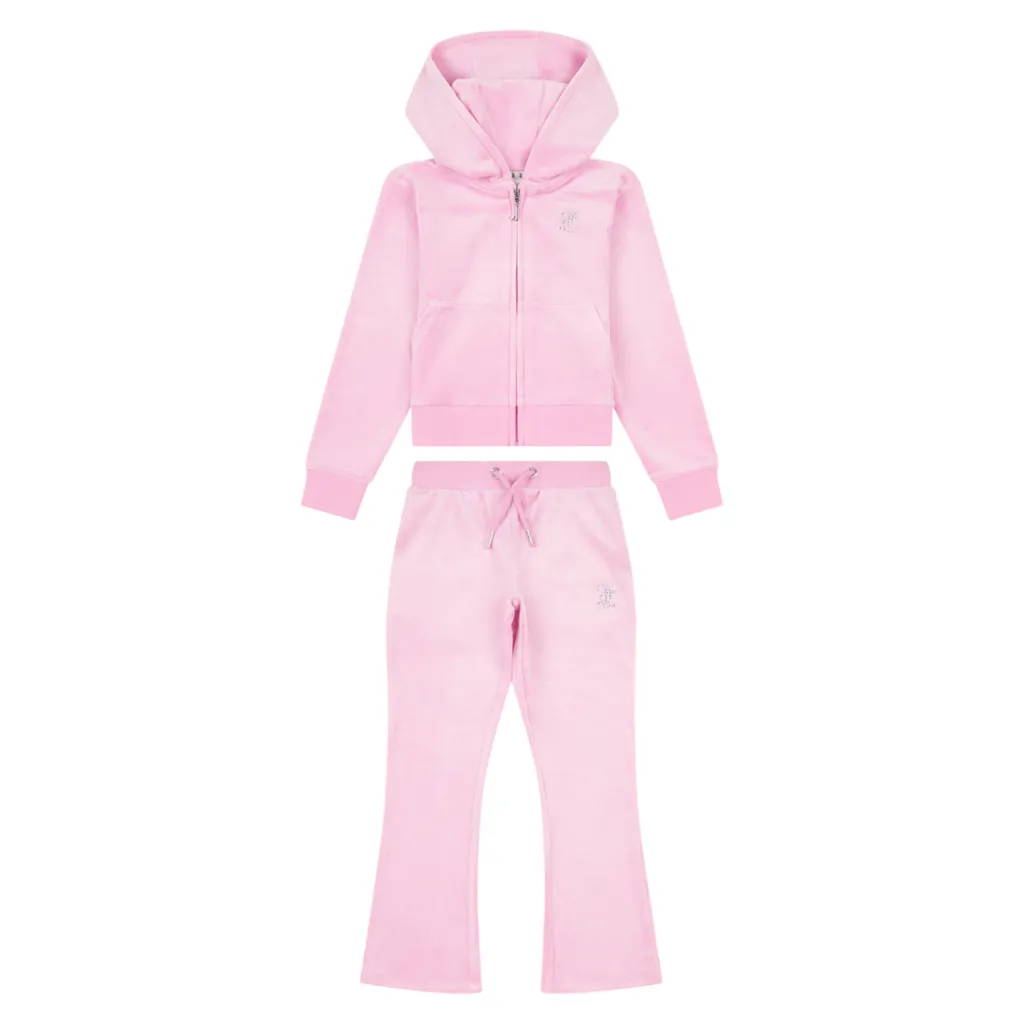Juicy Couture Diamante BC Tracksuit Infant Endurance Activewear Cold Weather Wear