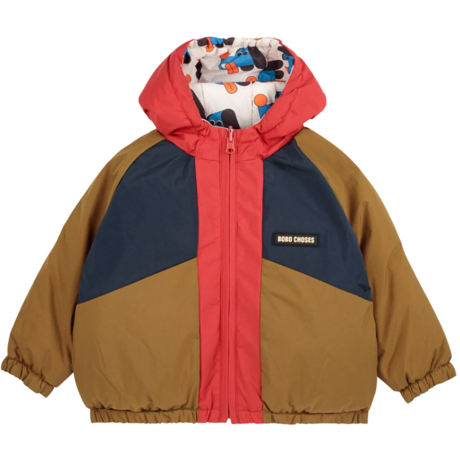 Bobo Choses Multicolor Doggy Mate All Over Reversible Jacket Stretchable