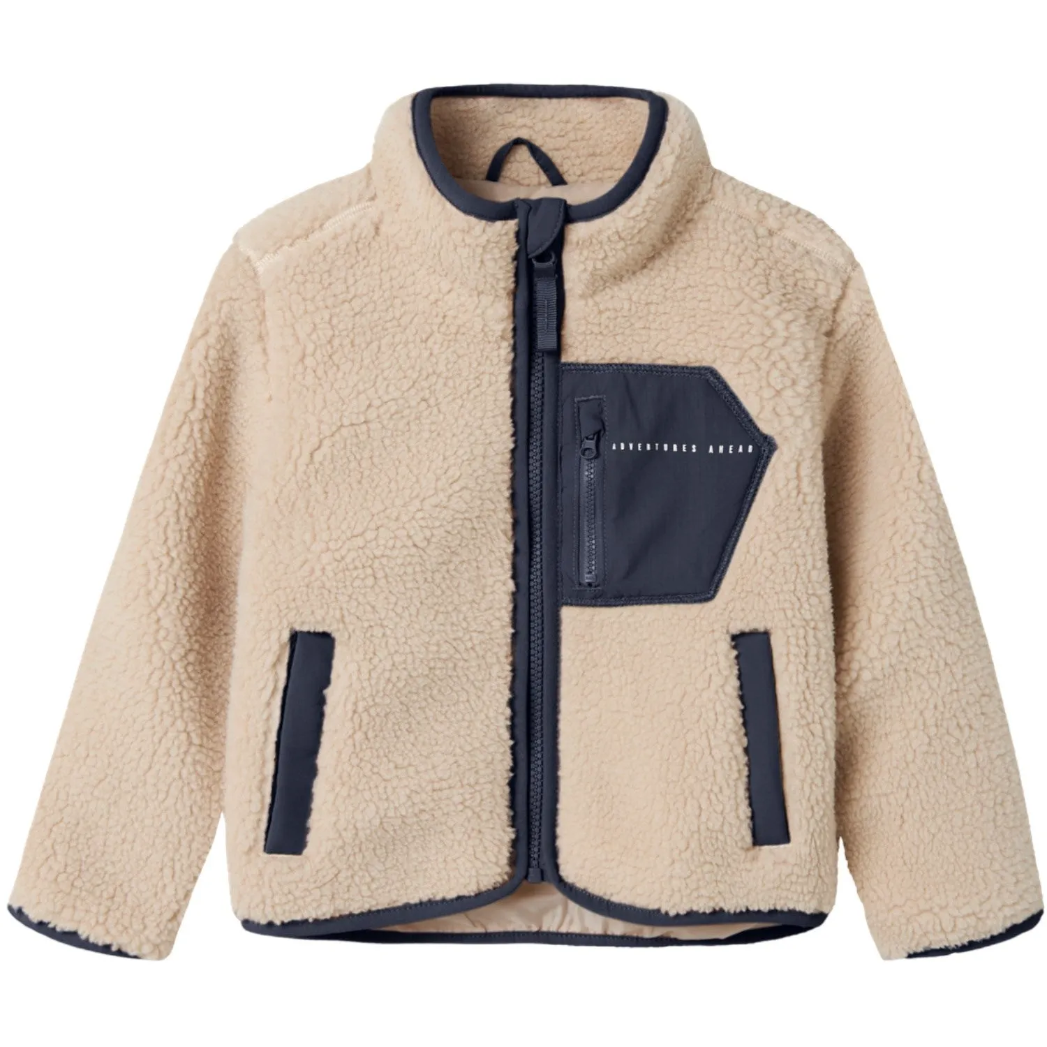 Name It Moonbeam Chest Pocket Dark Sapphire Nmnmattia Sherpa Jacket Pb Date night