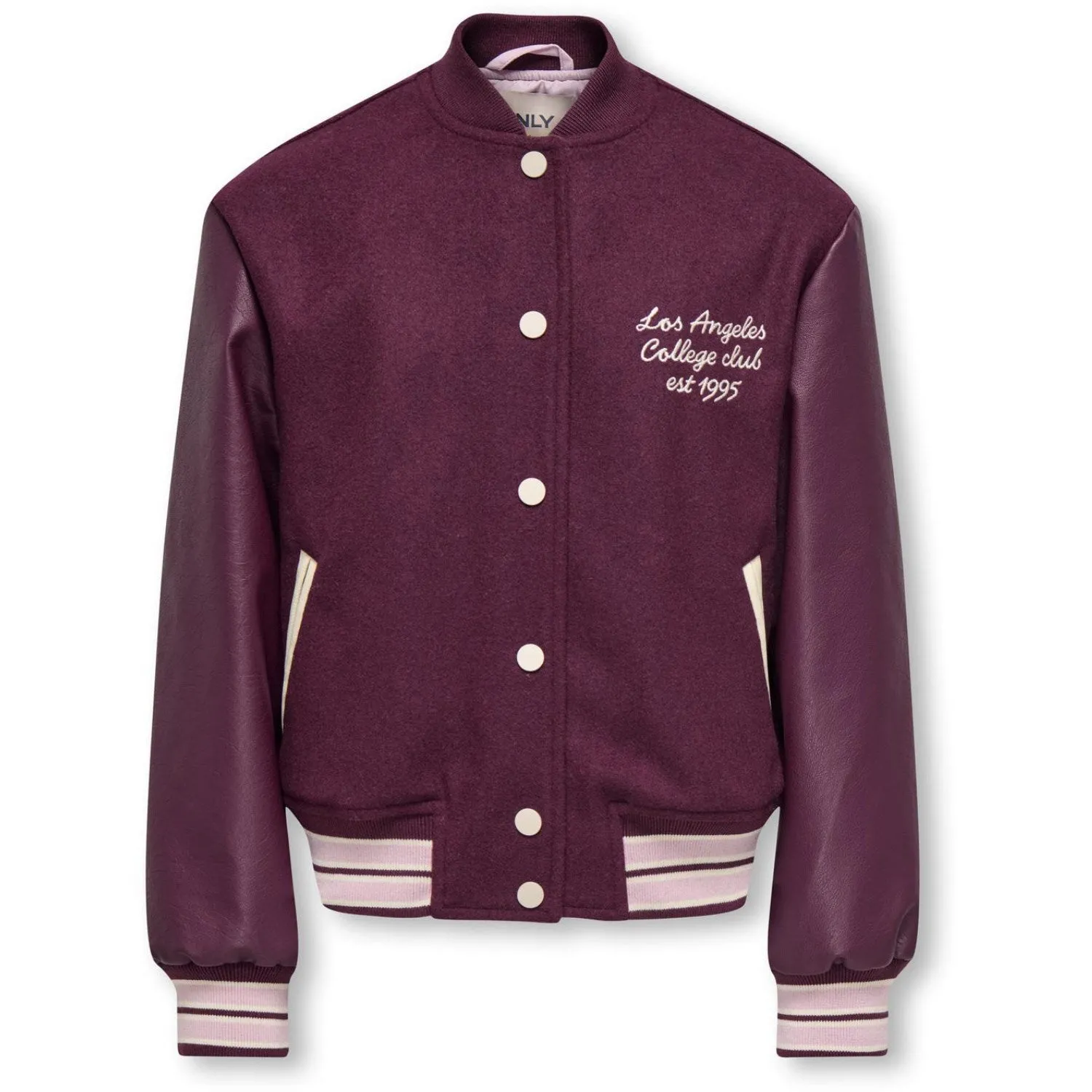 Unstructured Shoulder Cut Learn kids ONLY Mauve Wine Kogwestcoast Life Bomber Otw