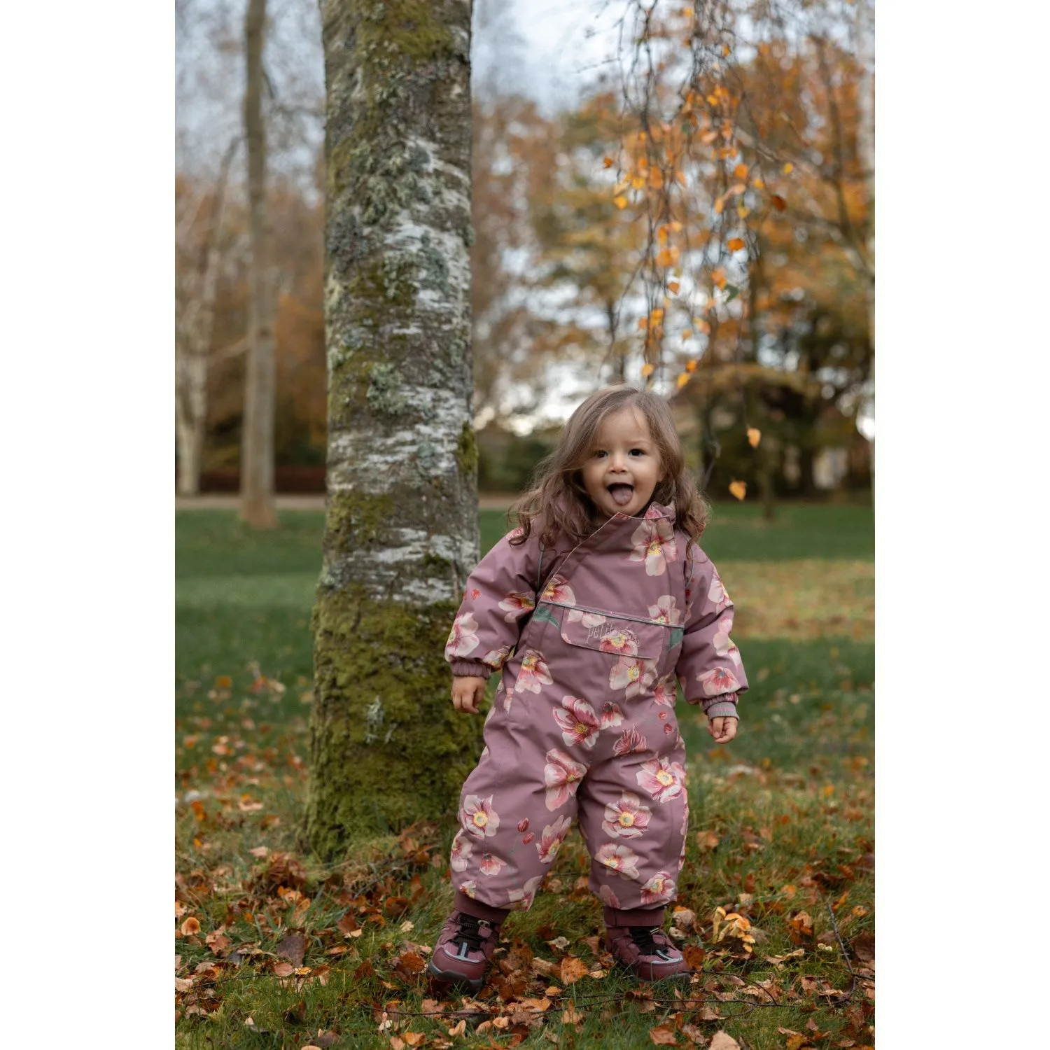 Petit Piao Autumn Anemone AOP PPDard Snowsuit Statement-Piece