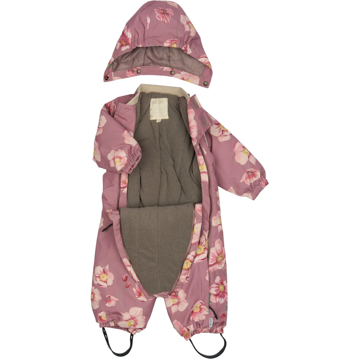 Petit Piao Autumn Anemone AOP PPDard Snowsuit Silky-Feel