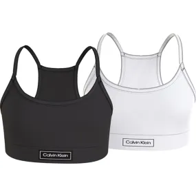 Calvin Klein Bralette Heritage 2-pack Pvhblack/Pvh White Non-Slip Comfort Enhanced Core Stability