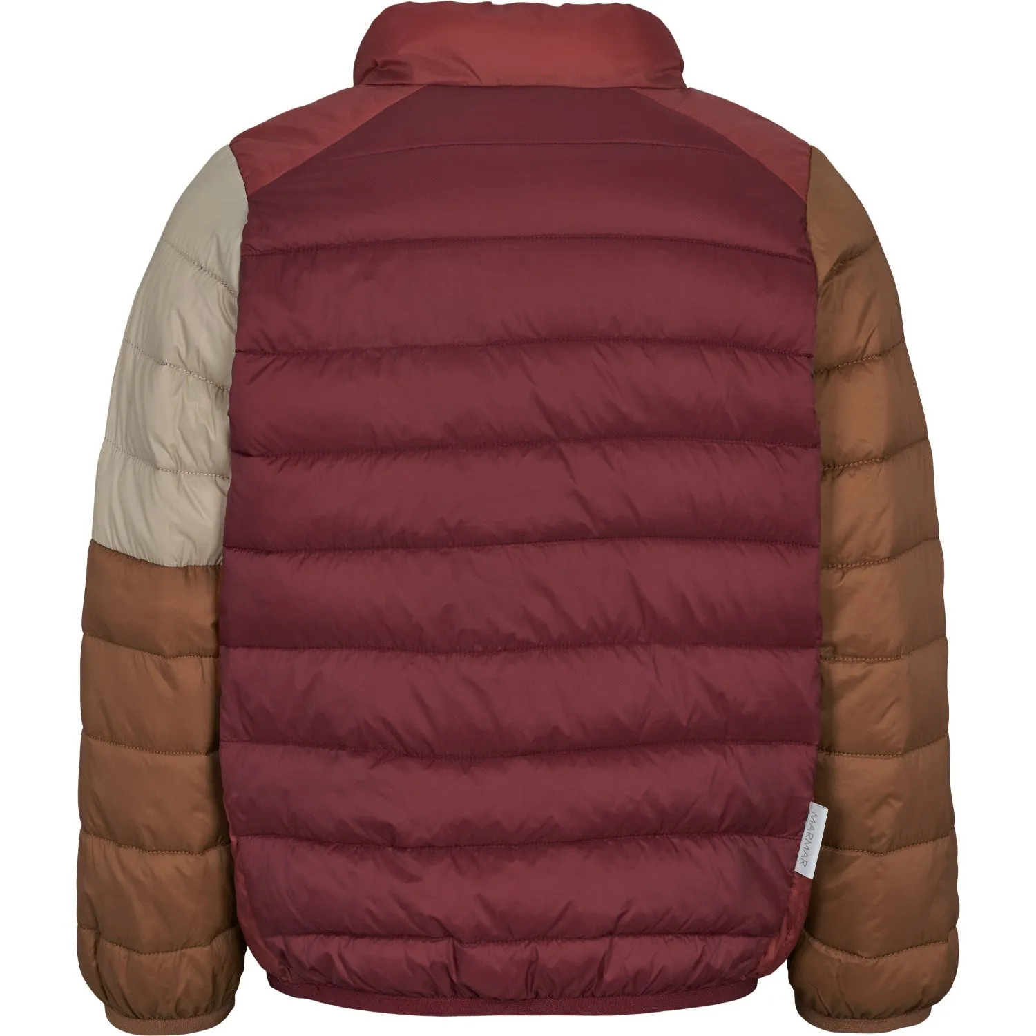Water-resistant Flowy-Shape MarMar Vegan Puffer Deep Ruby Block Owe Jacket