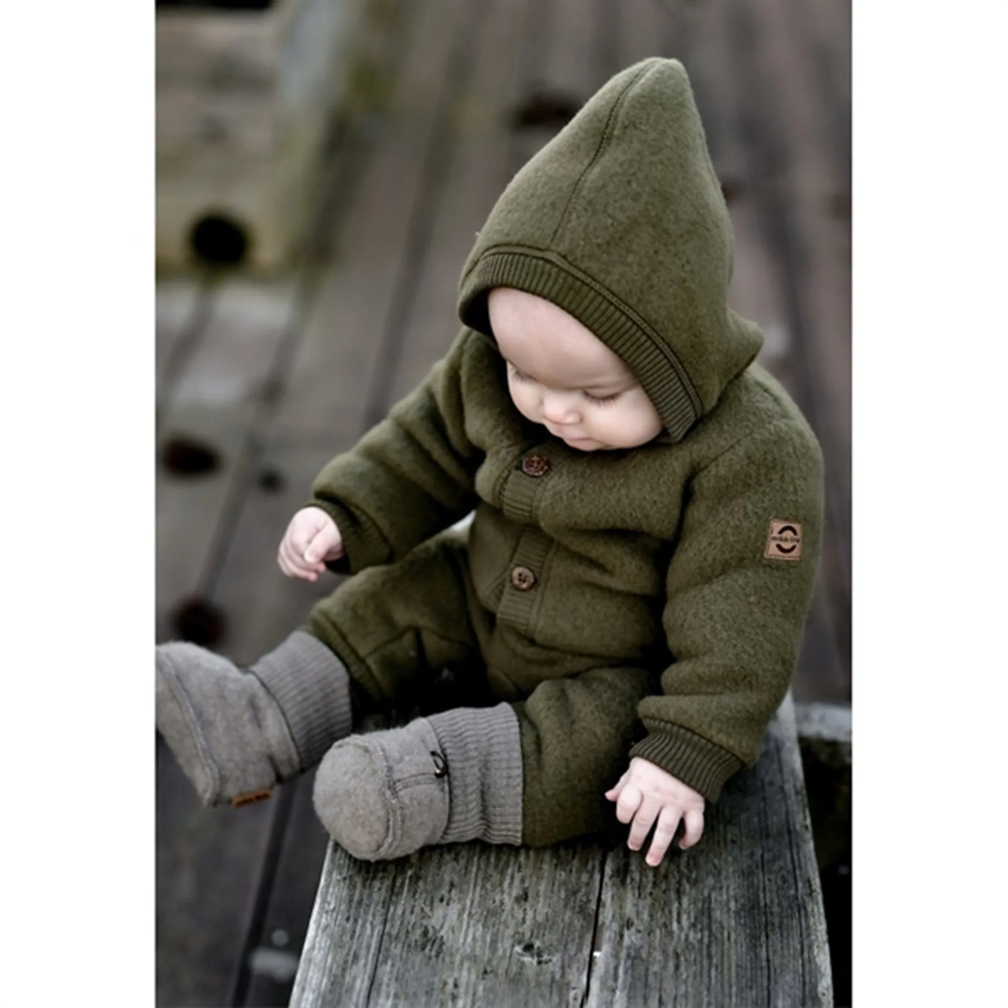 Tie-Front Mikk-Line Wool Suit W. Hood Beech