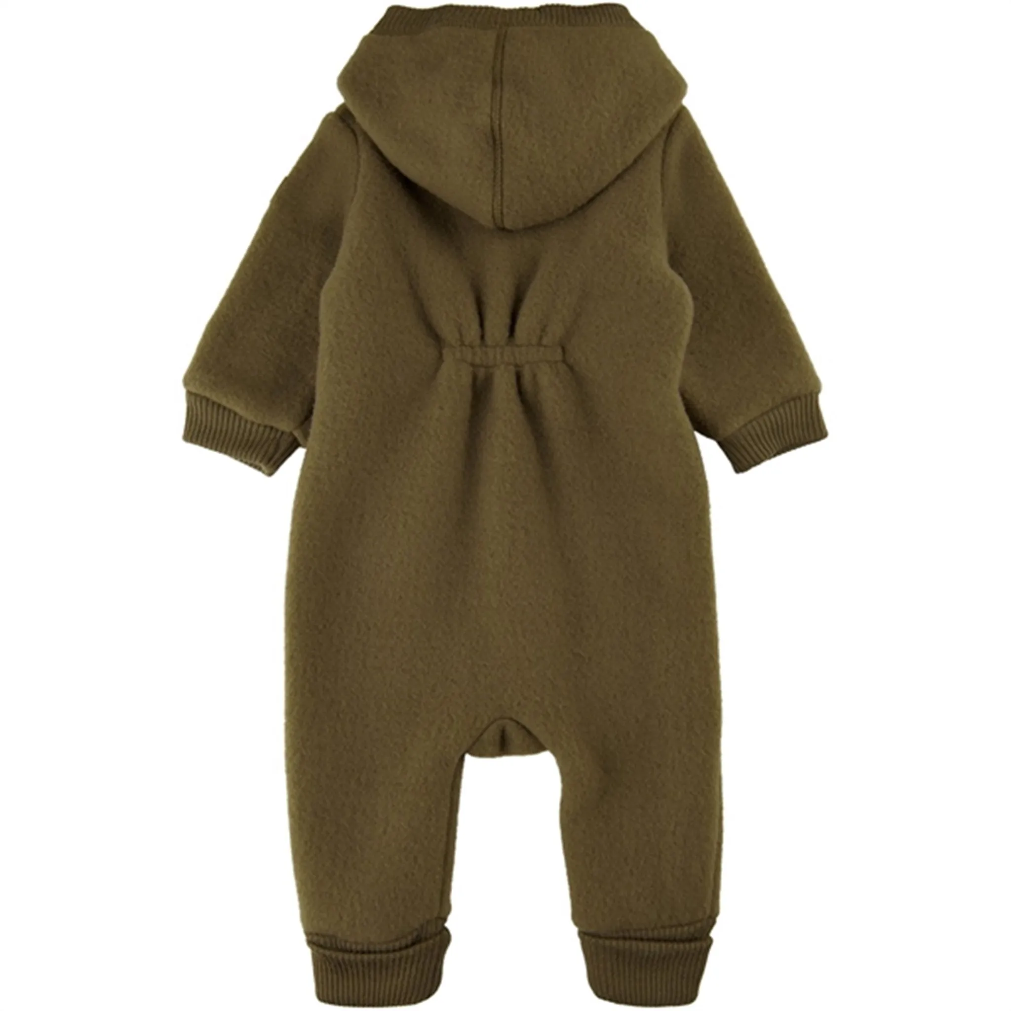 Split-Sleeve Matte-finish Mikk-Line Wool Suit W. Hood Beech