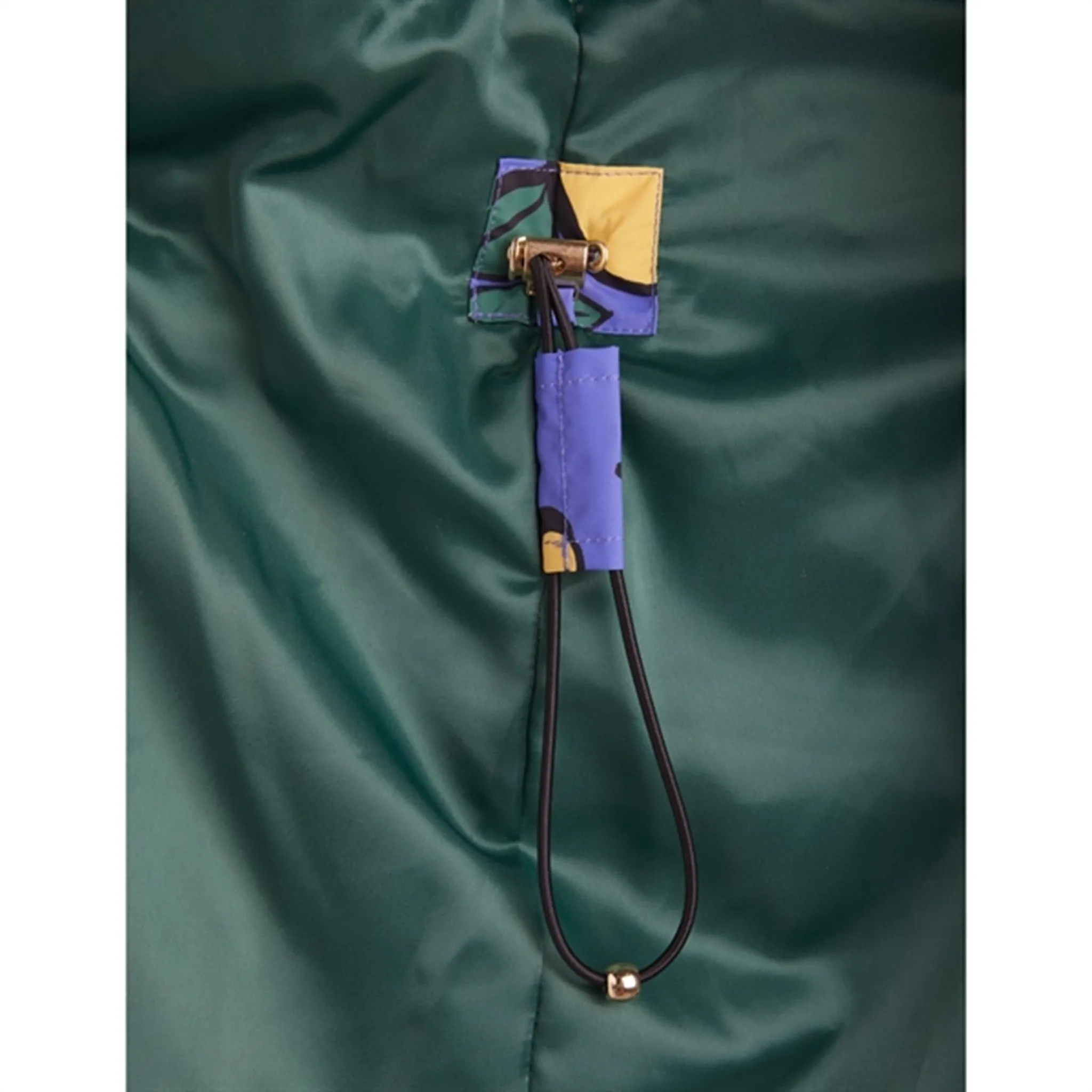 Mini Rodini Lemons Aop Heavy Puffer Jacket Blue Mix-And-Match