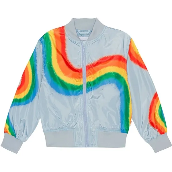 Safari Suede Molo Diagonal Rainbow Haliva Jacket