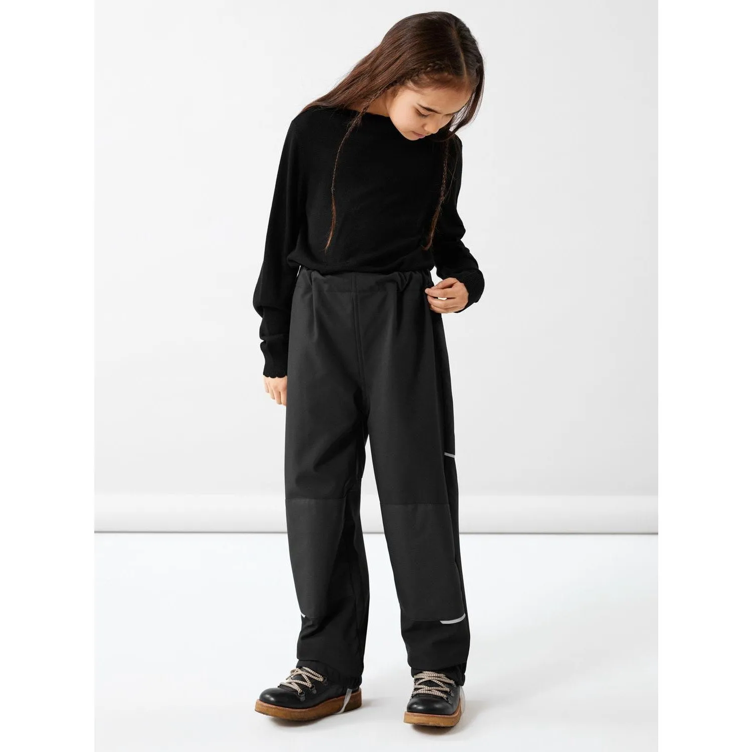 StretchFabric Soft Lining Name it Softshell Black Alfa Solid Noos Pants