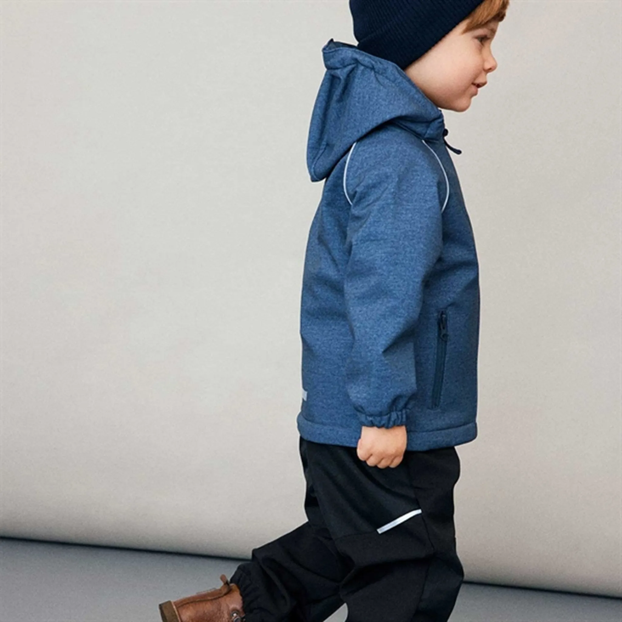 Noise Reduciting Fabric Chilly Wear Name it Softshell Black Alfa Solid Noos Pants