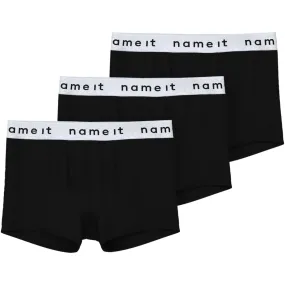 Workout Style Name It Black Boxer 3-Pack Noos