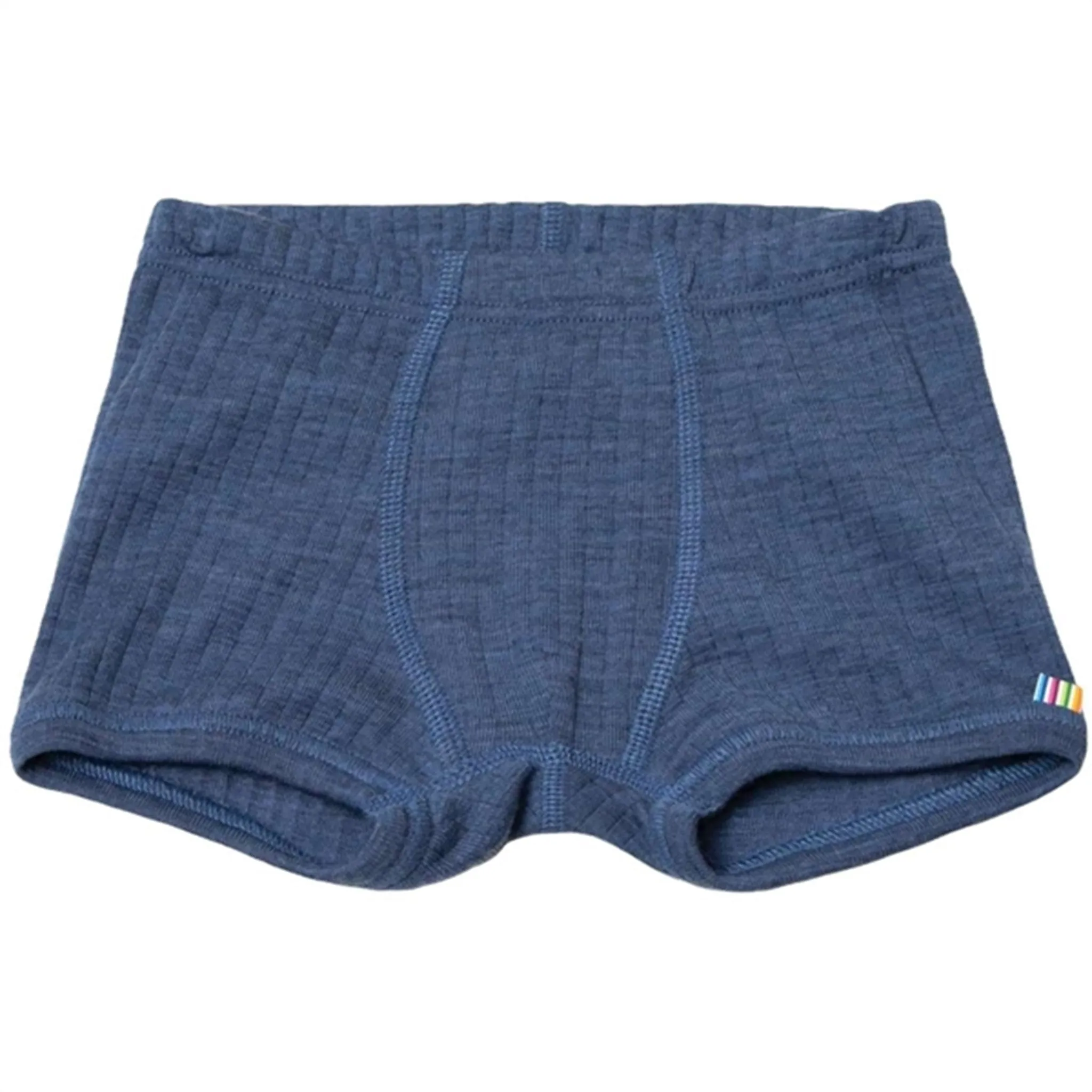Joha Wool Blue Melange Boxershorts Free Movement
