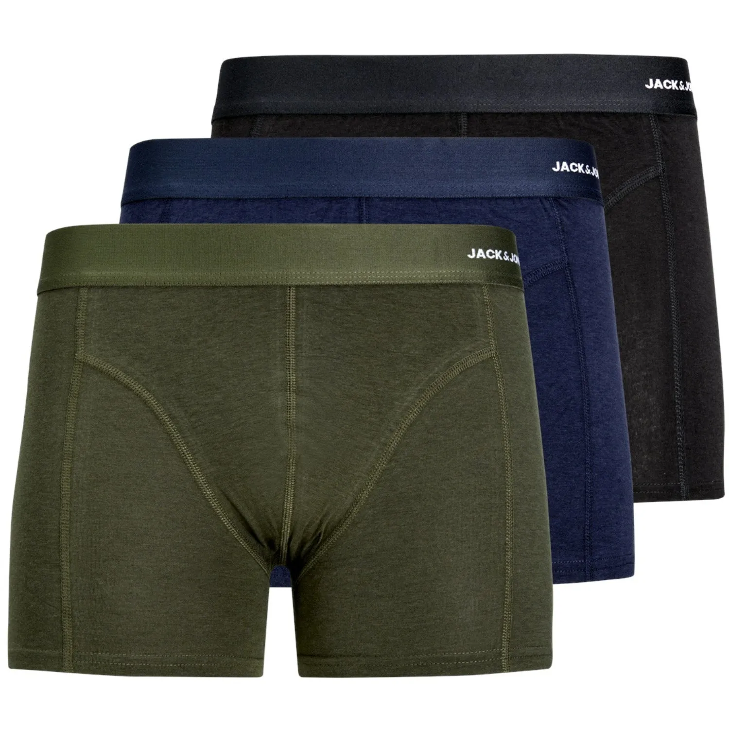 Jack & Jones Junior Forest Night Basic Bamboo Boxershorts 3-pack Noos Daily Essential Nylon Weave