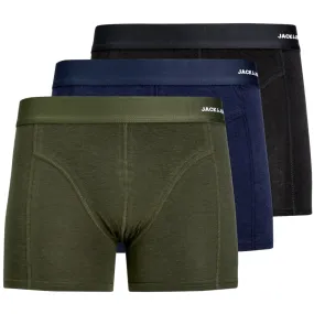 Jack & Jones Junior Forest Night Basic Bamboo Boxershorts 3-pack Noos Daily Essential Nylon Weave
