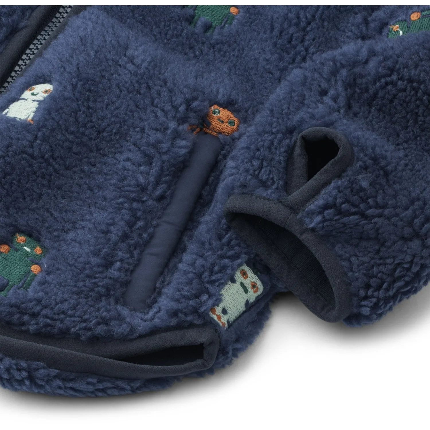 Chill Days Adventure Outfit LieWood Robots / Indigo Blue Mara Pile Jacket With Ears