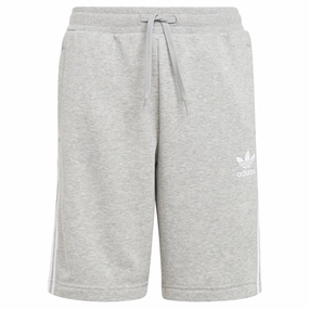 adidas Originals Medium Grey Heather / White Shorts Wrinkle Free Fabric