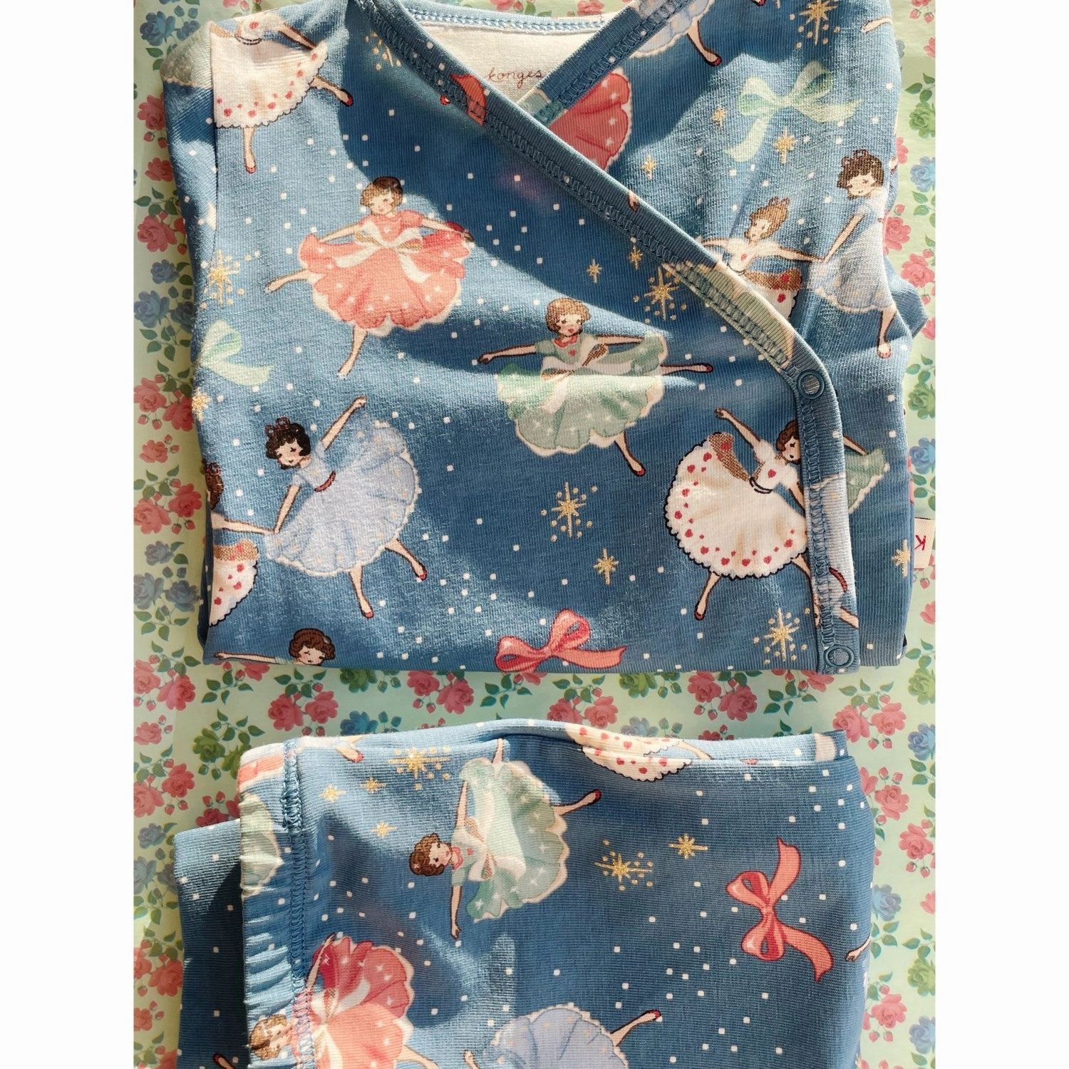 Konges Sl?jd Snow Bow Ballerina Basic Newborn Set Gots No Slip Grip