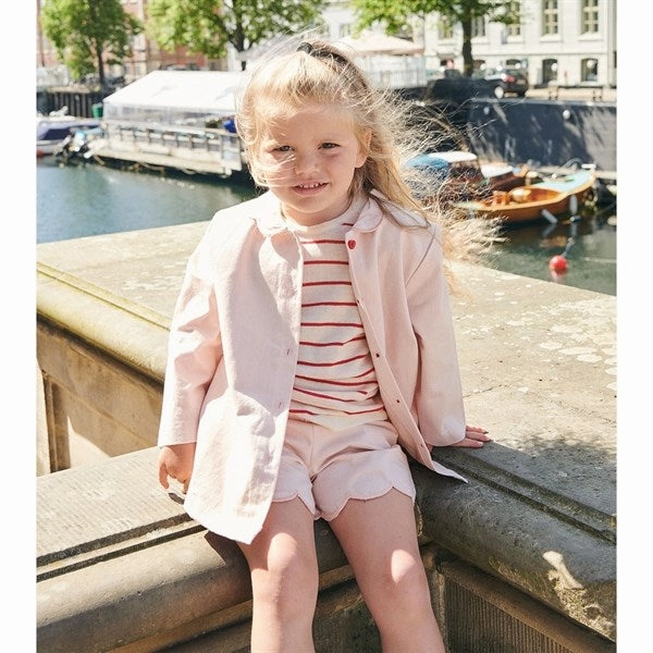 stain - resistant Printed design Copenhagen Colors Dusty Rose Shorts w. Deco