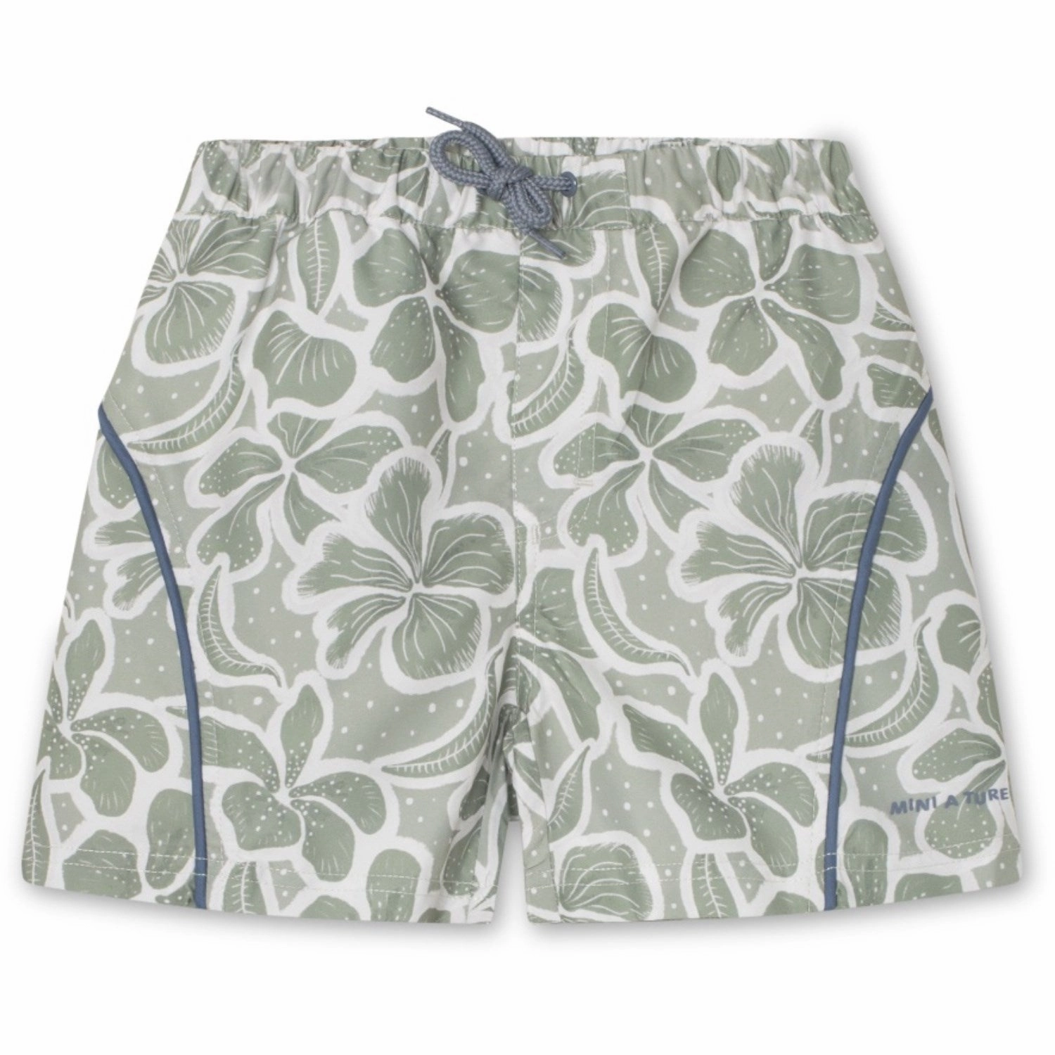 Mini A ture Green Hawaii Maki Printed Board Shorts. GRS Quick Release Buckles