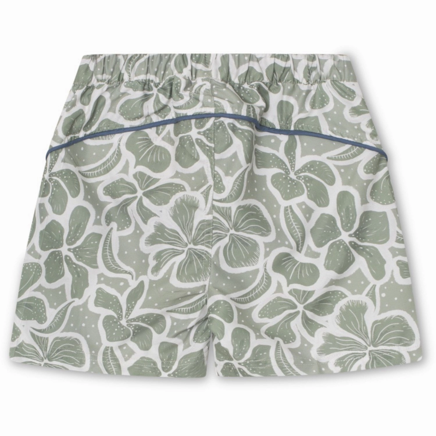 Mini A ture Green Hawaii Maki Printed Board Shorts. GRS Temperature Regulating Fabric