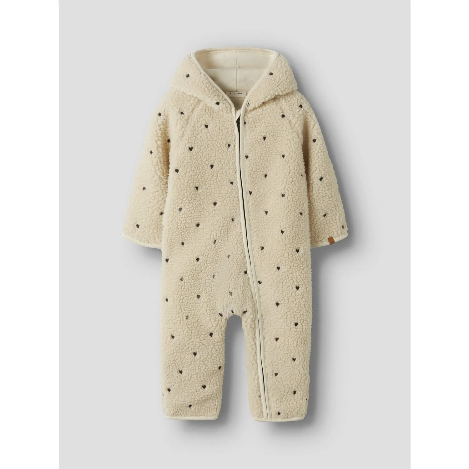 Lil'Atelier Turtledove Hearts Emb Nbnnalo Loose Suit Zip Lil Layer Fit