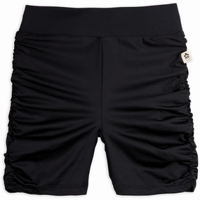 Mini Rodini Black Draped Sporty Bike Shorts graduation season Plus Size