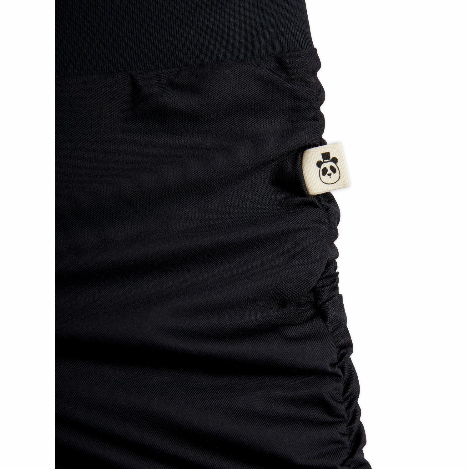 cool tones Mini Rodini Black Draped Sporty Bike Shorts