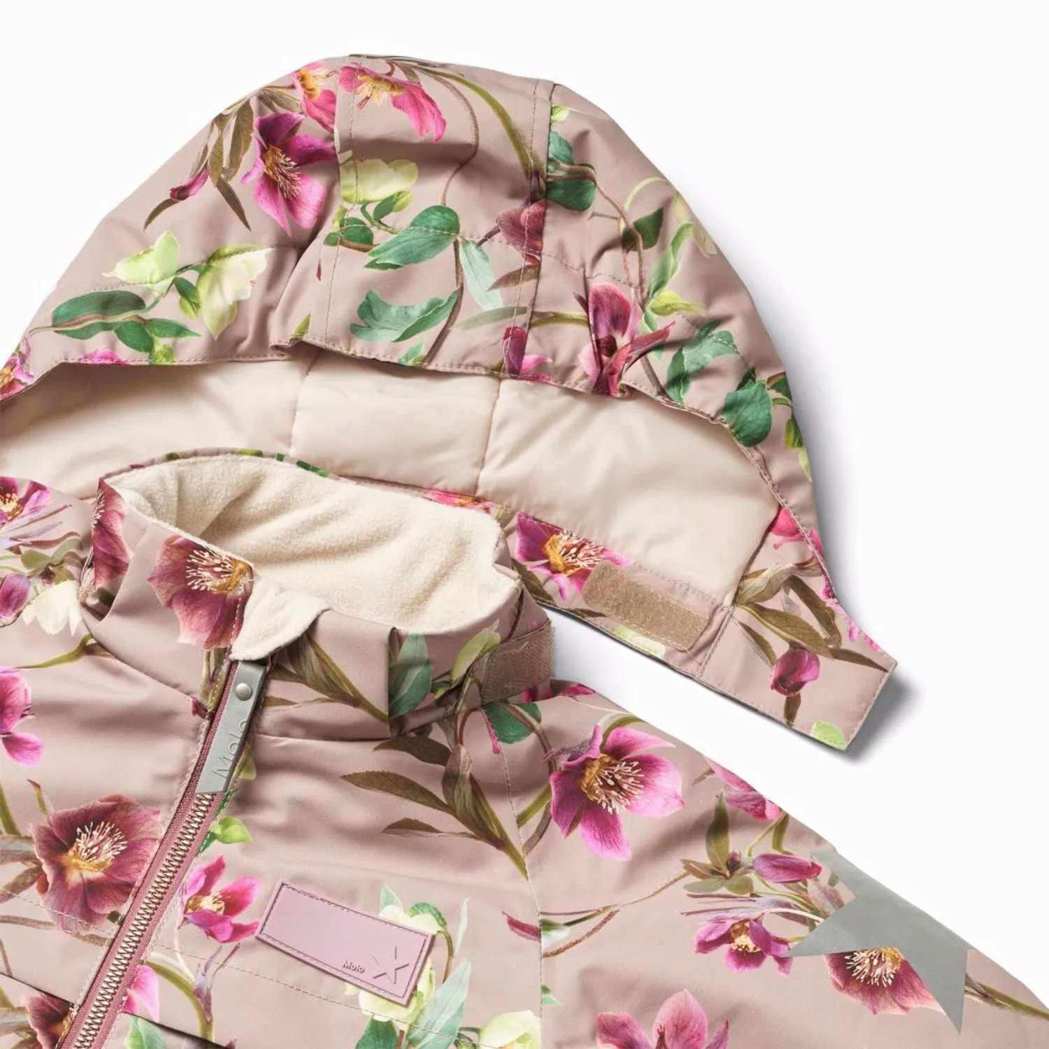 Dance-Party Clasp-Closure Molo Winter Roses Pingo Snowsuit