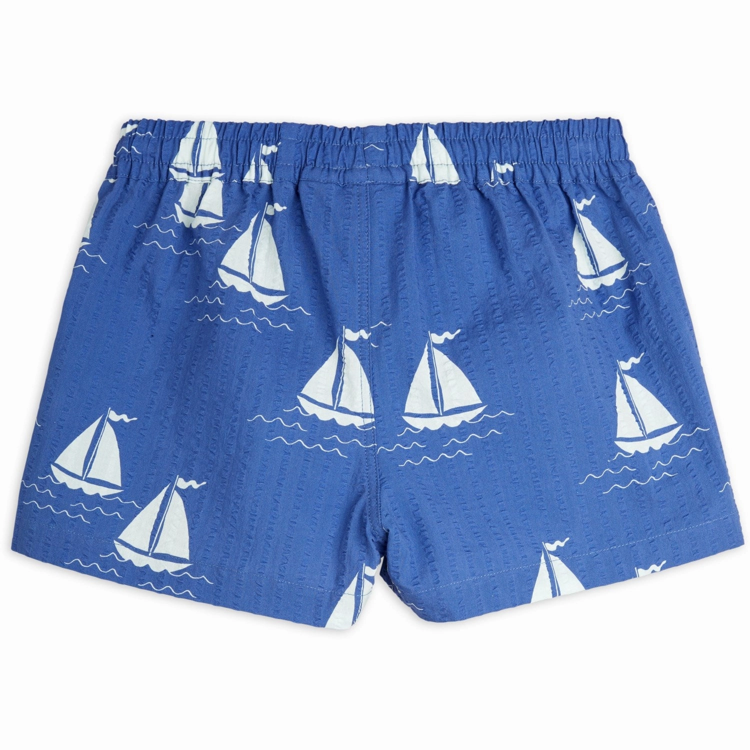 Mini Rodini Blue Sailing Boats AOP Woven Shorts Comfortable Design Sweat Wicking Fabric