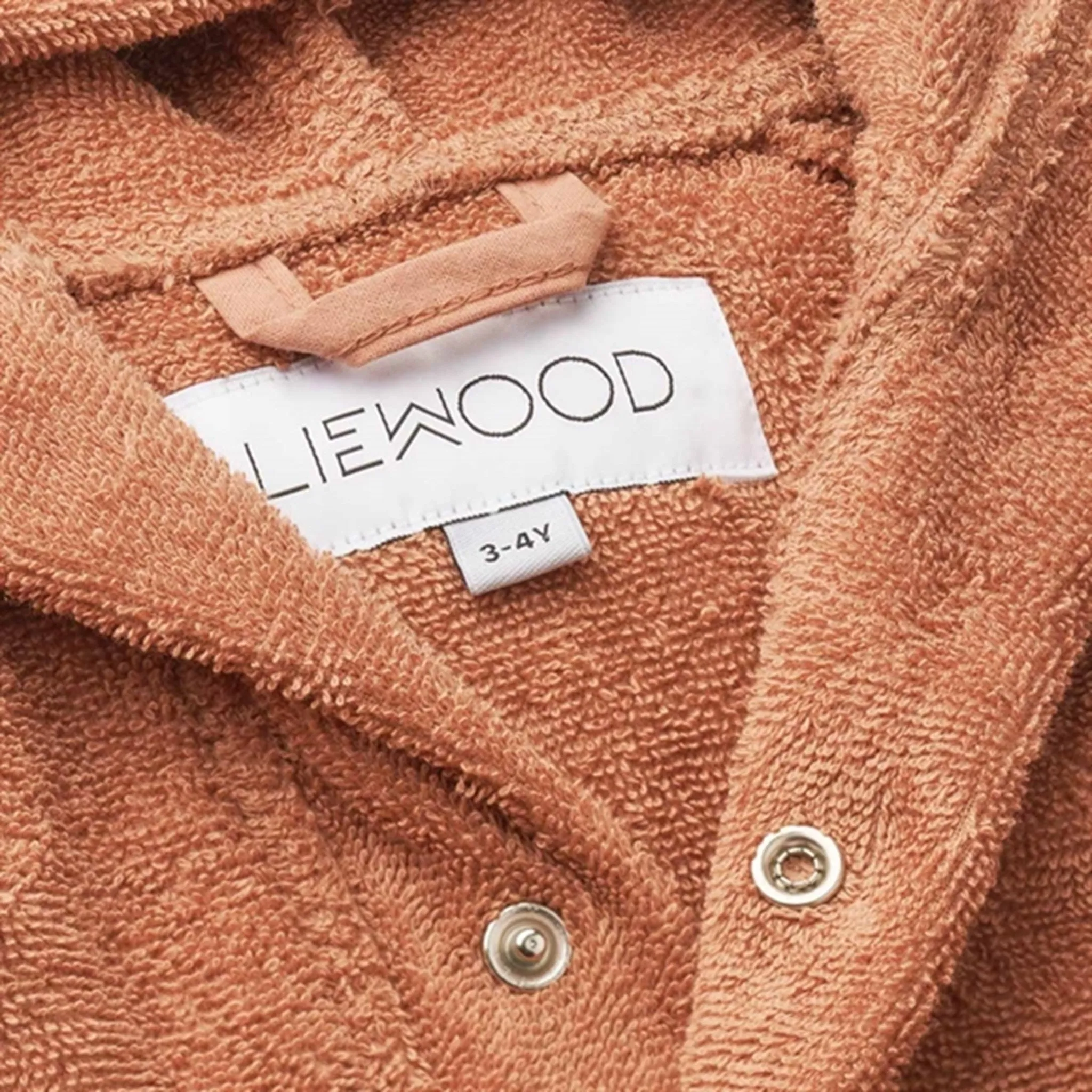 Liewood Lily Bathrobe Mr Bear Tuscany Rose Reinforced Knee Panels