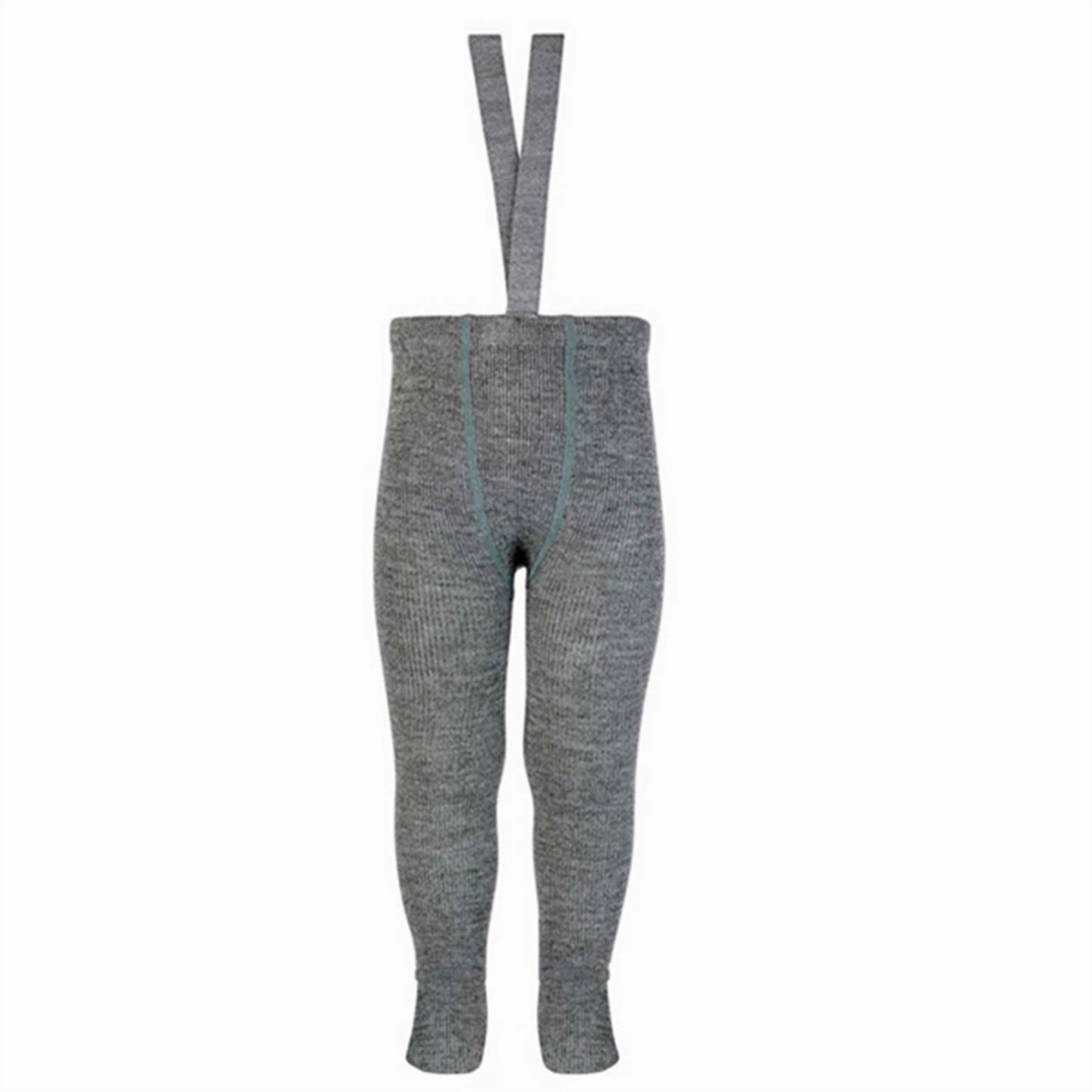 Flare-design Comfortable Shape C??ndor Tights Wool Grey