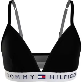 Skinny Fit Soft Microfiber Tommy Hilfiger Padded Triangle Bra Black
