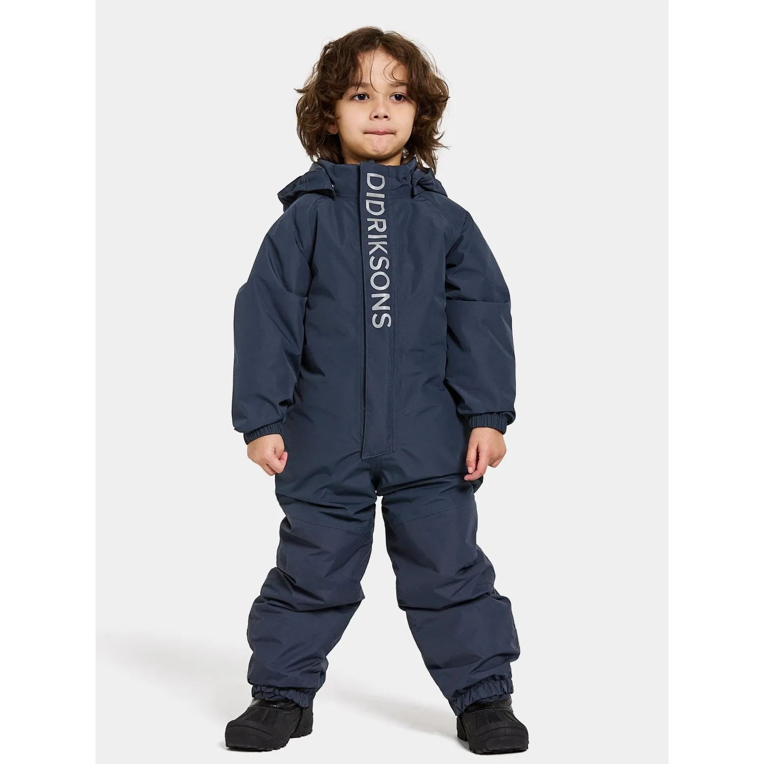 Didriksons Navy Talvi Kids Coverall Silky-Feel Casual outing blouse