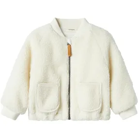 Lil'Atelier Coconut Milk Bee Lajo Bomber Jacket Smooth Feel