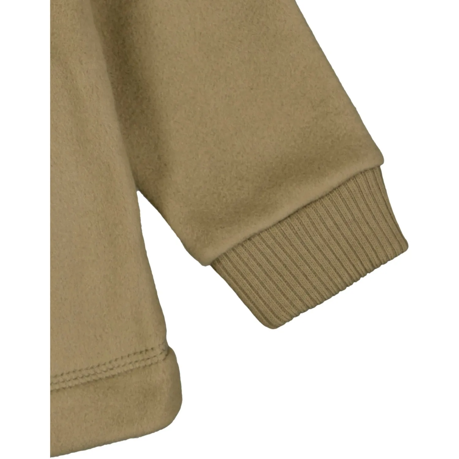 Cold Day Wear Performance Layer Mikk-Line Dried Herb Cotton Fleece Cardigan m. Hood