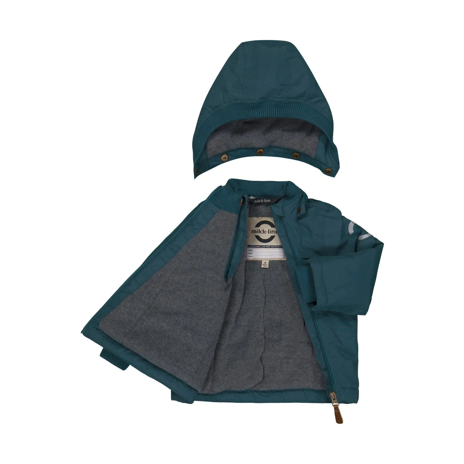 Mikk-Line Orion Blue Nylon Jacket Solid Adventure Compliment