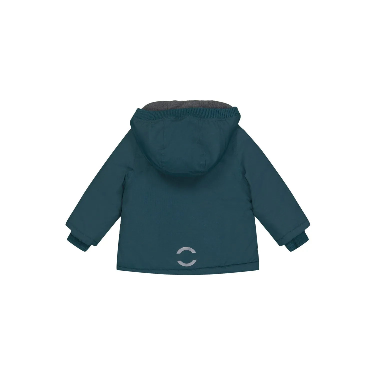 Mikk-Line Orion Blue Nylon Jacket Solid Recycled Material single layer