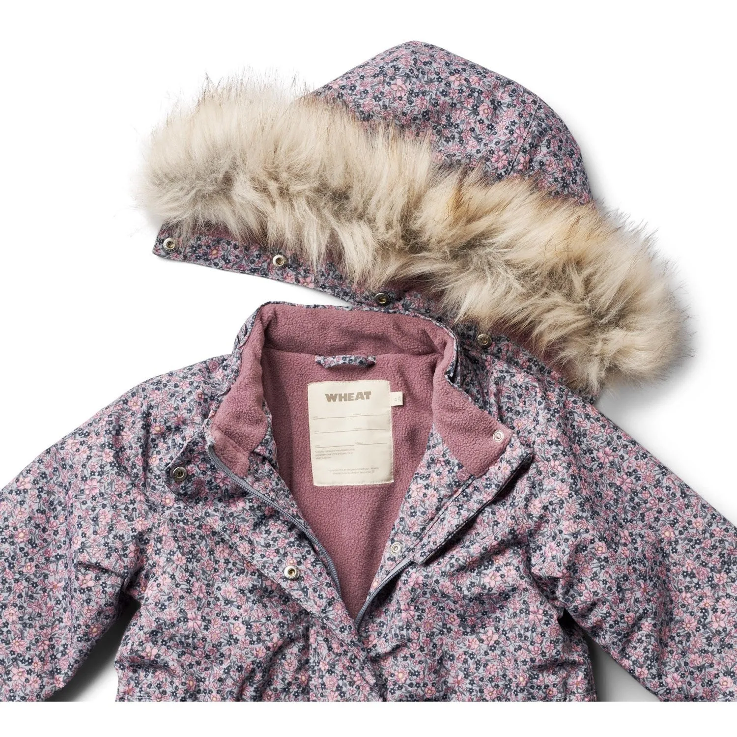 Protective Layer Wheat Winter Flowers Jacket Mathilde Tech