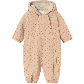 Lil'Atelier Rugby Tan Aop Gerda Snowsuit AOP Relaxed evening shirt Color-Blocked