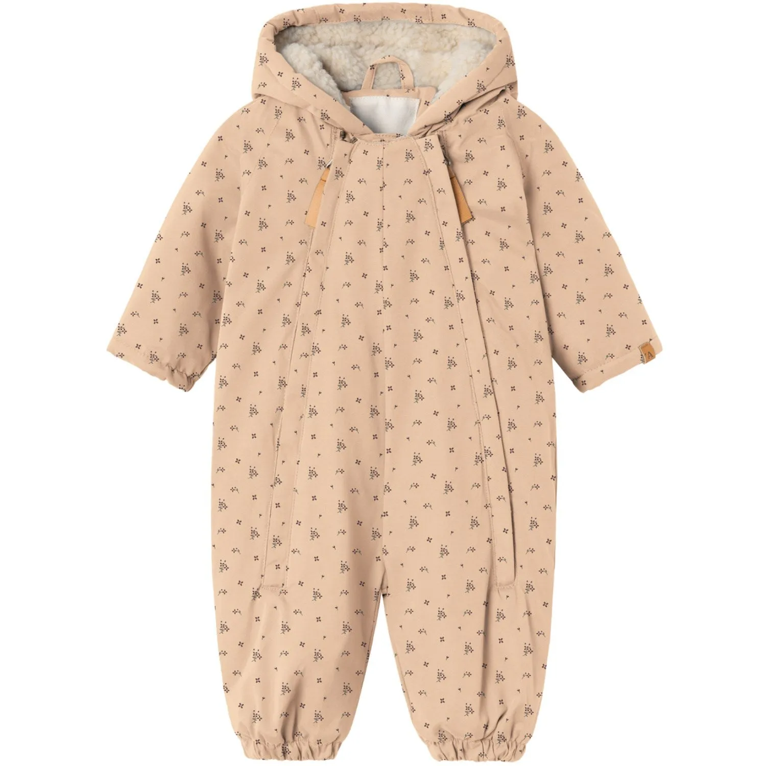 Lil'Atelier Rugby Tan Aop Gerda Snowsuit AOP Relaxed evening shirt Color-Blocked