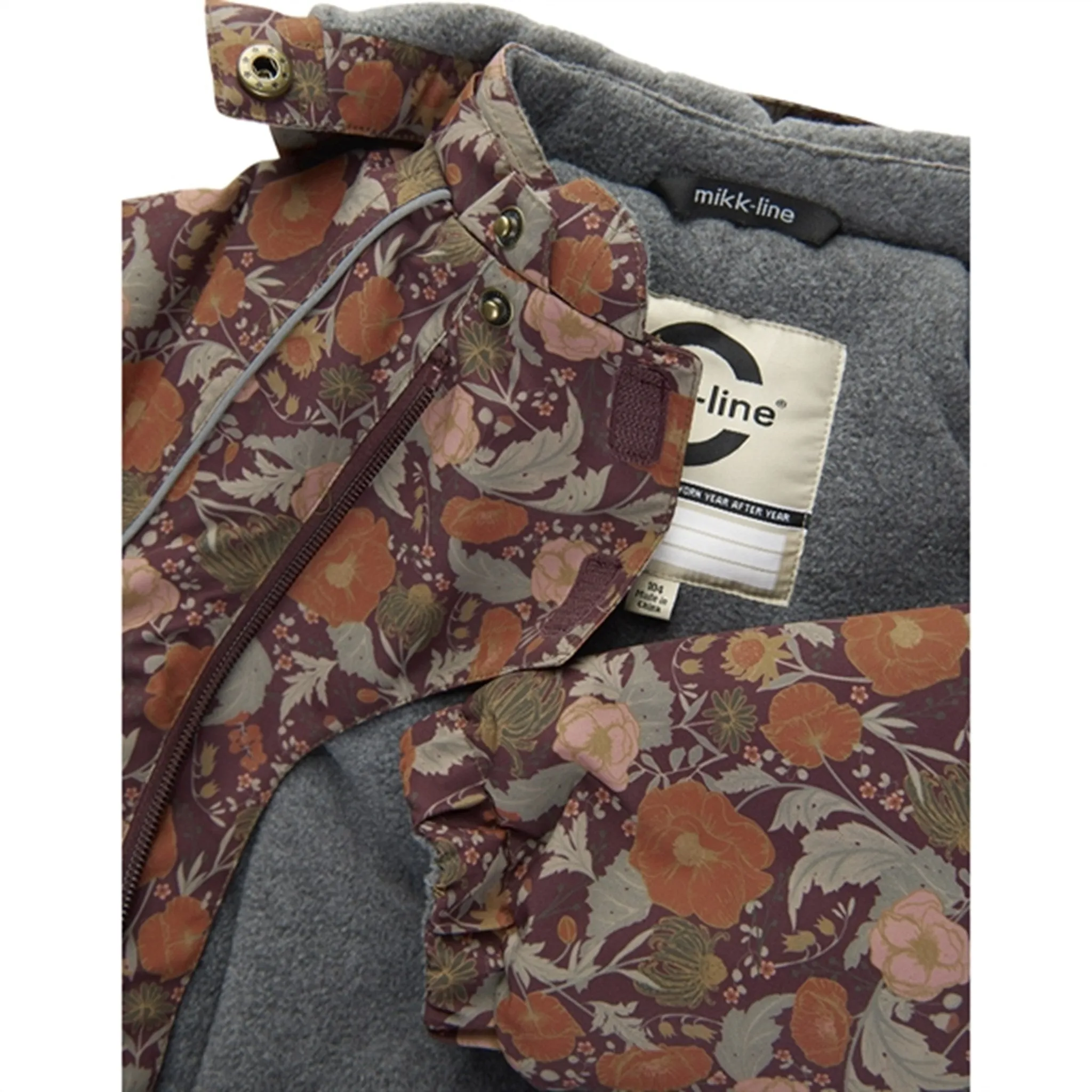 Mikk-Line Baby Snowsuit Decadent Chocolate Wrap-Style