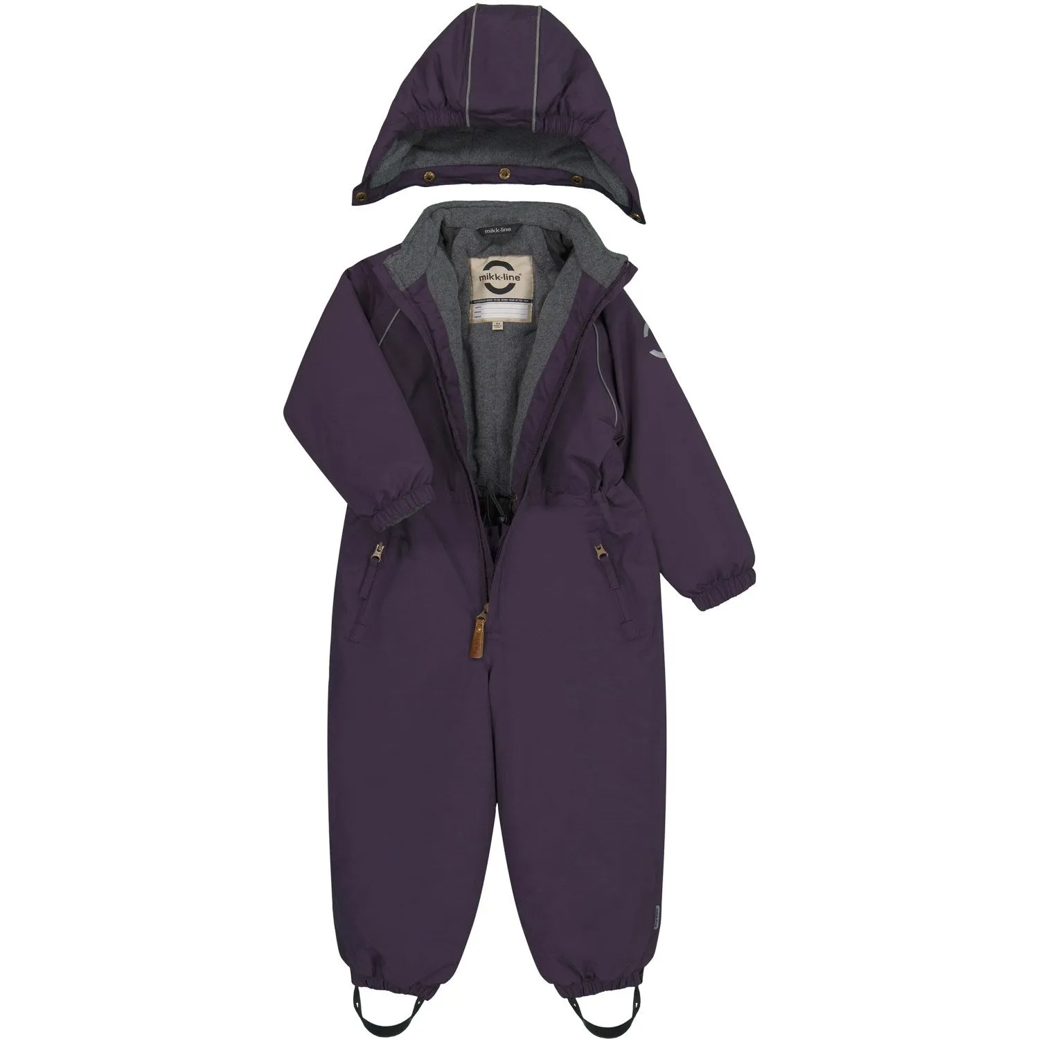 Mikk-Line Nightshade Nylon Suit Solid Sheer-Overlay Magnetic-Closure