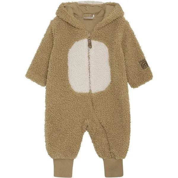 Minymo Cartouche Driving Suit Boucle w. Lining Raglan-Sleeve