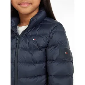 Contrast-Piping Tommy Hilfiger U Essential Light Down Jacket Desert Sky