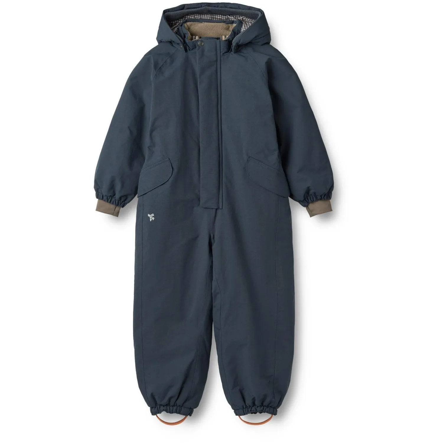 Fold-Over-Detail Wheat Dark Blue Snowsuit Miko Tech