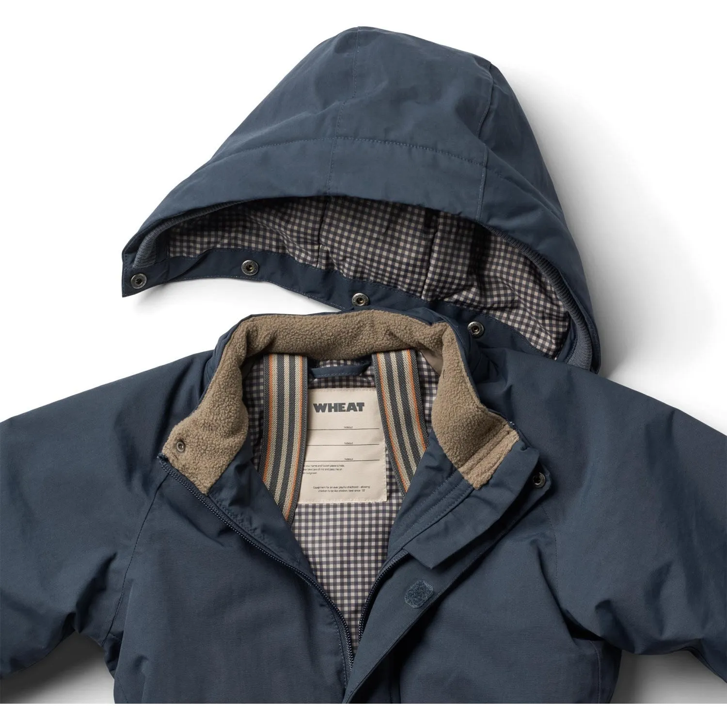 Oversized-Fit Summer-Season Wheat Dark Blue Snowsuit Miko Tech