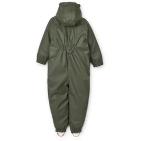Liewood Nelly Rubber Snowsuit Hunter Green Draped-Style