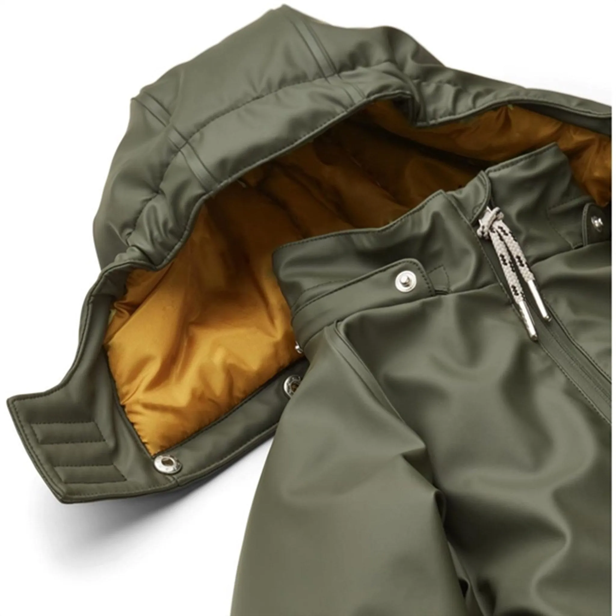 Stretch-Recovery Workwear Liewood Nelly Rubber Snowsuit Hunter Green