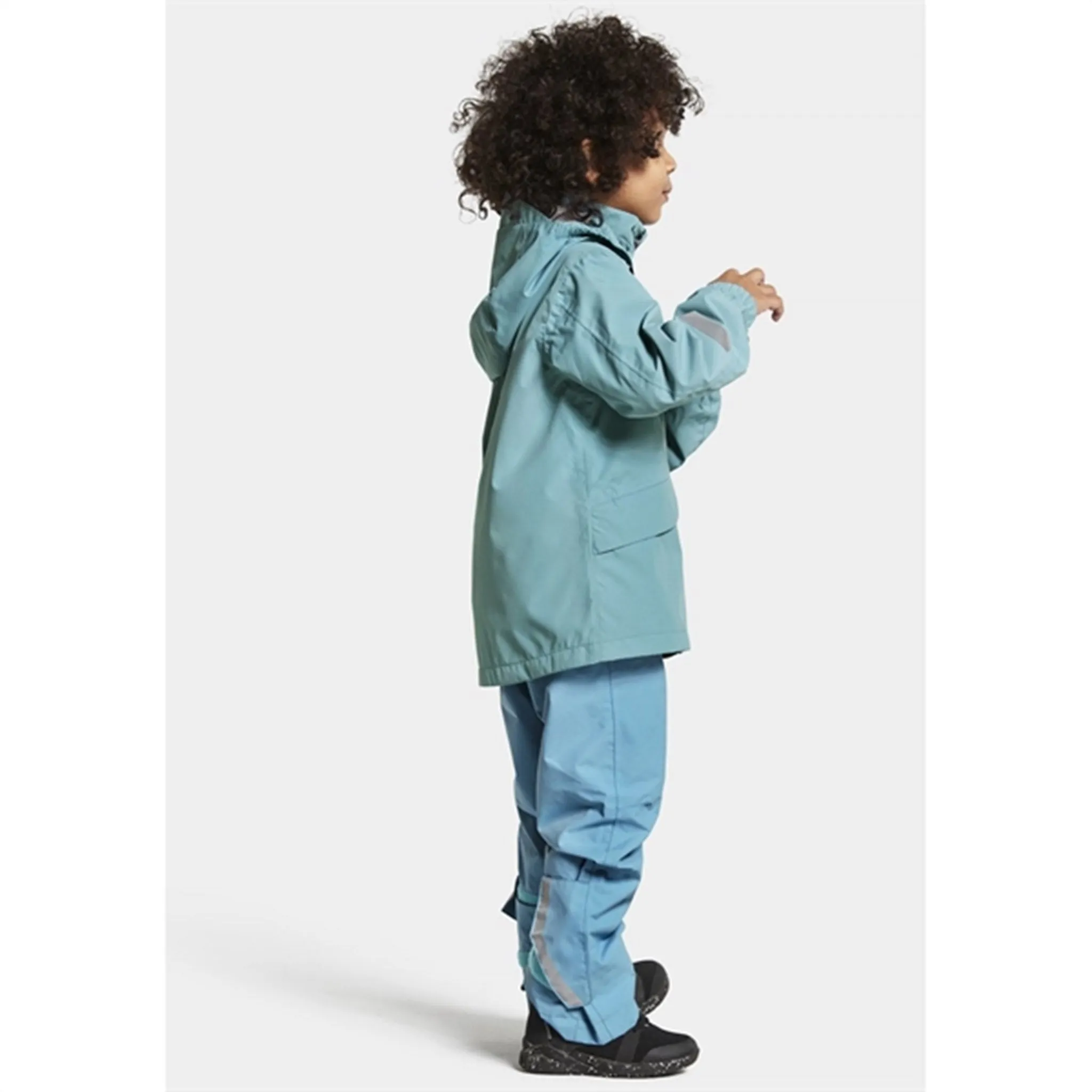 Teens Waterproof Shell Didriksons Norma Blue Wash Jacket